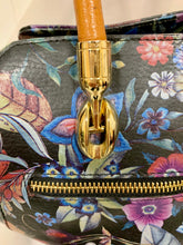 Load image into Gallery viewer, Valentina Genuine Leather Women’s Floral Handbag Gently Used
