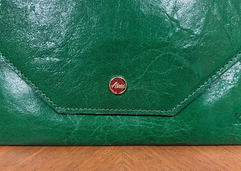 ABAS Green Envelope, clutch wallet