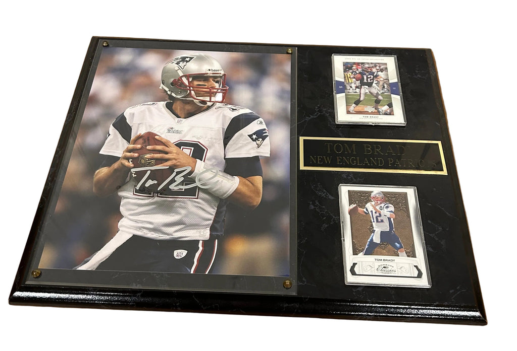 Tom Brady football plaque