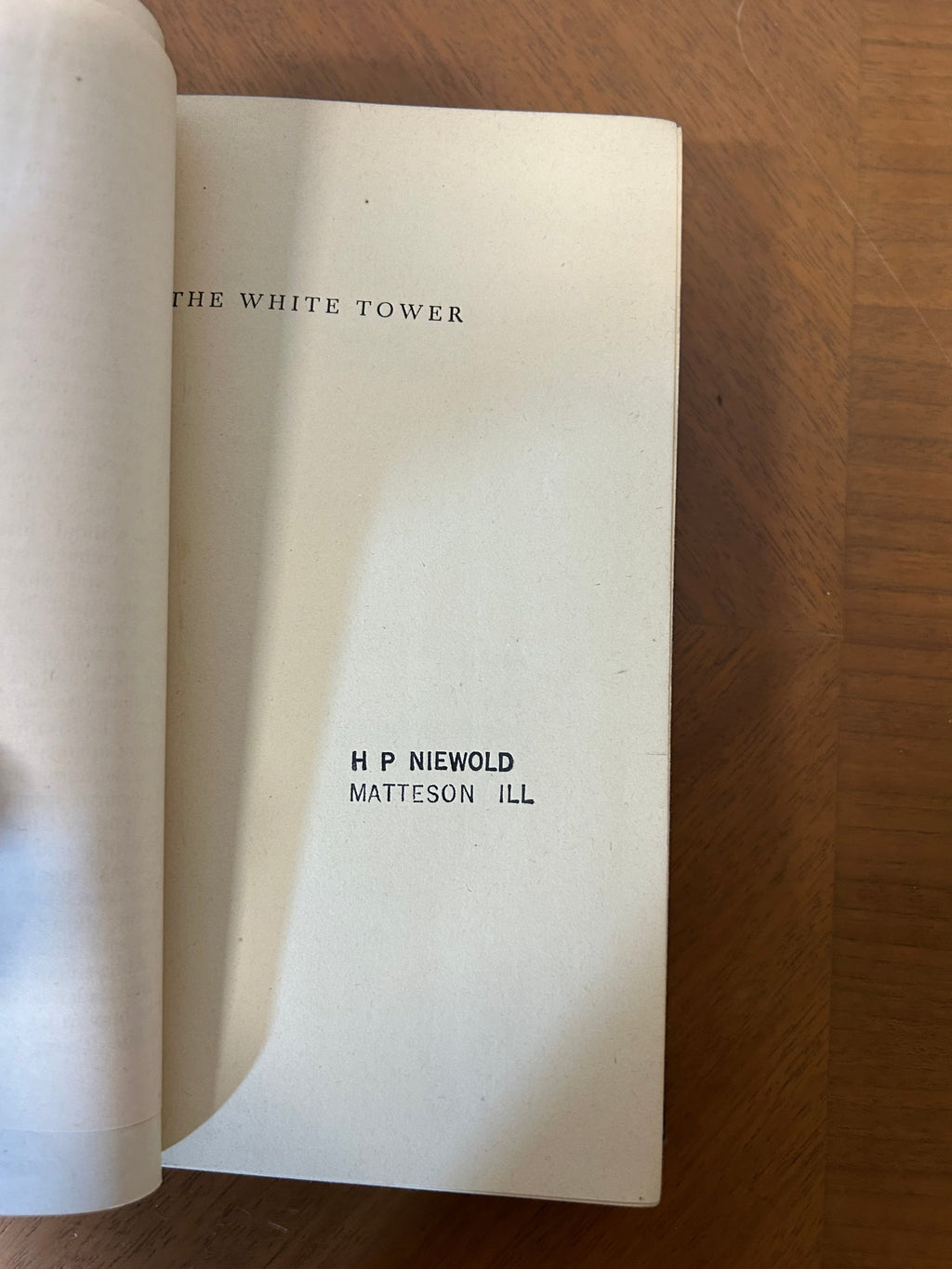 Vintage,The White Tower by James Ramsey Ullman
