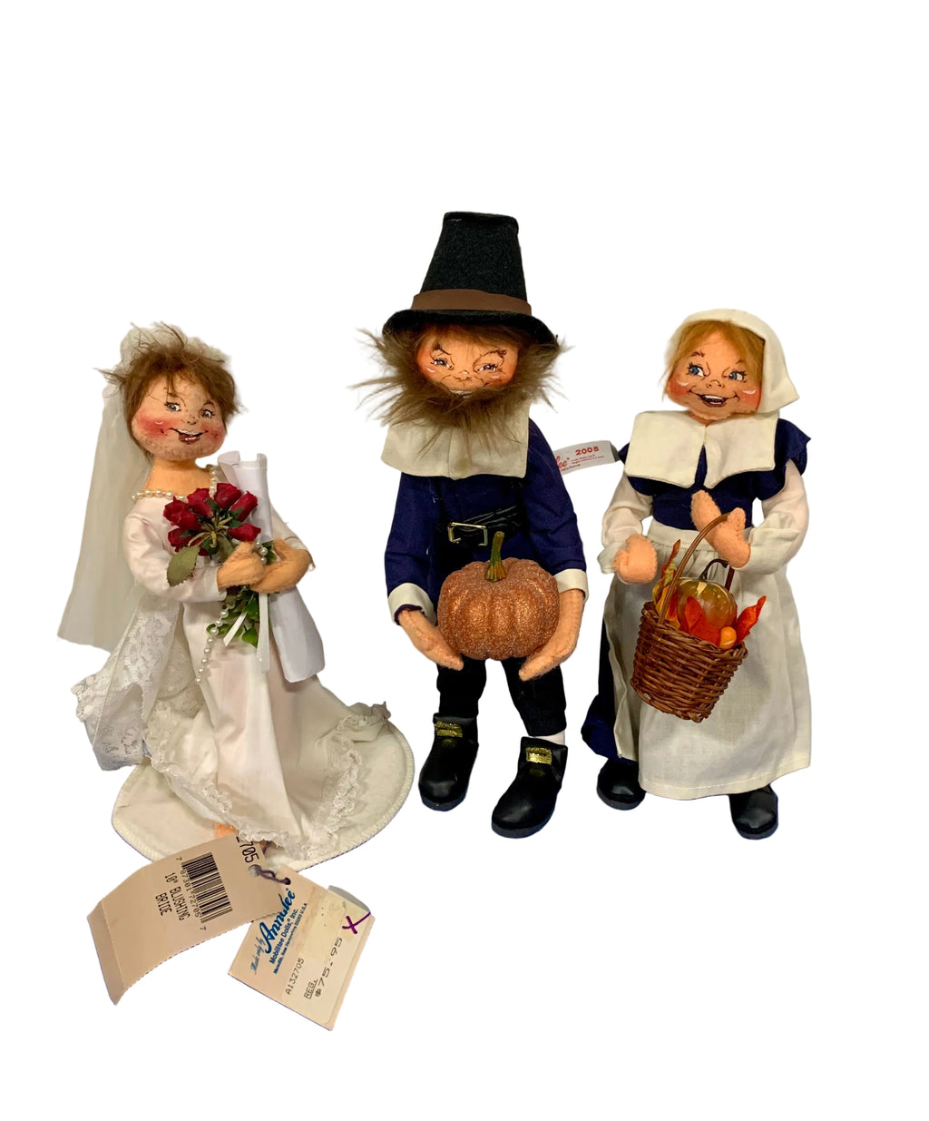 Vintage, Annalee, Dolls, Set of 3