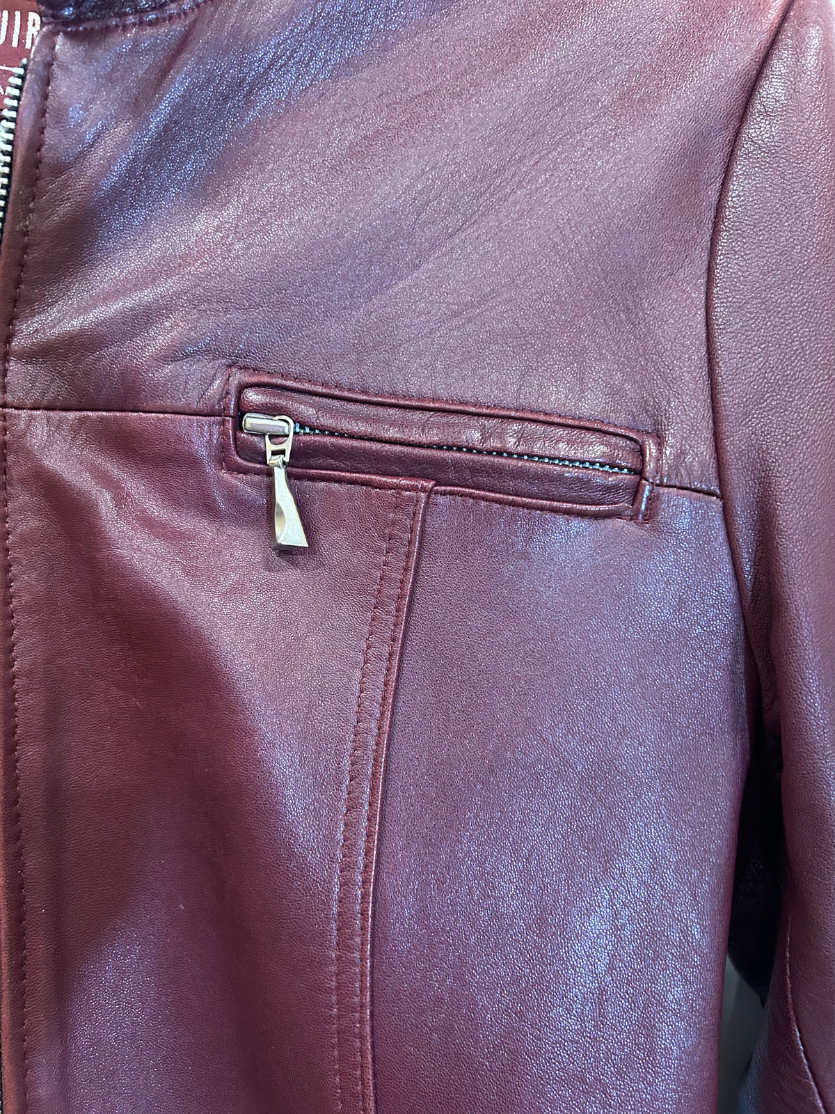 France 2 Cuir Paris, leather jacket, size 6-8