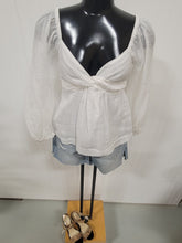 Load image into Gallery viewer, Banana Republic Balloon Sleeve Top, size Md
