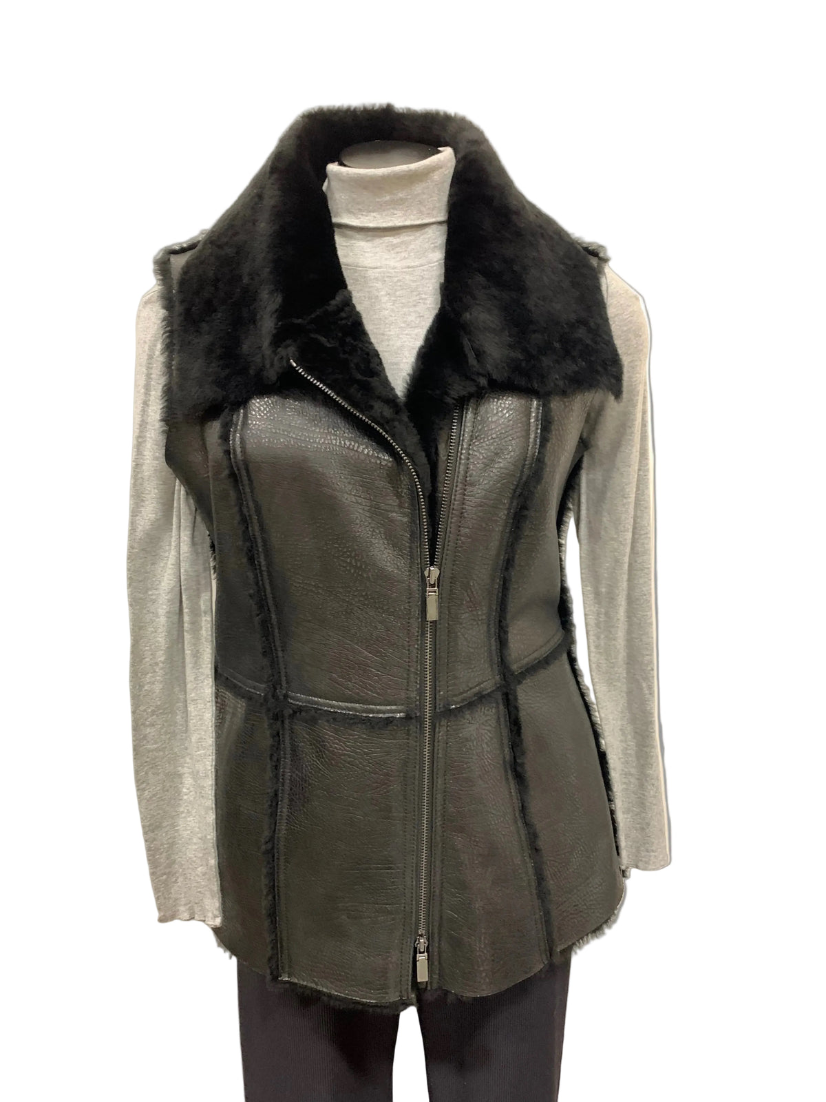 Worth, Leather Vest, Size 4