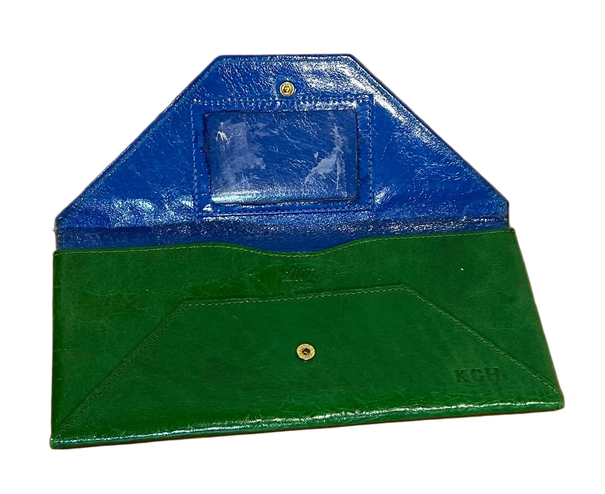 ABAS Green Envelope, clutch wallet