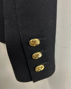 Louis Feraud, black blazer, size 8