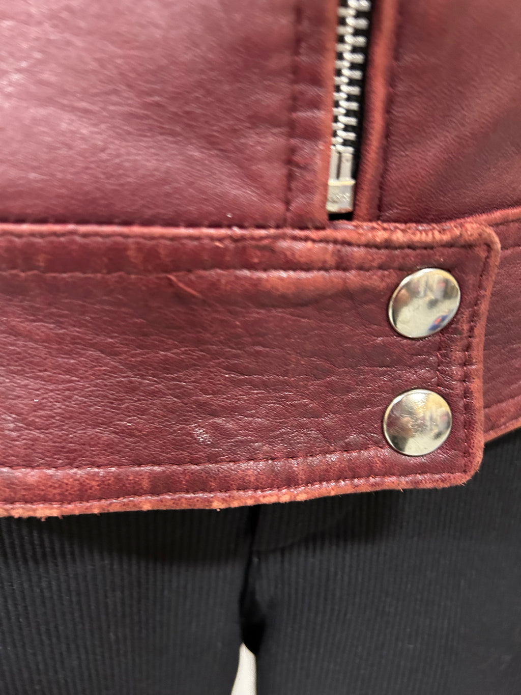 France 2 Cuir Paris, leather jacket, size 6-8