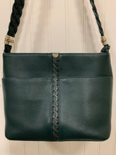 Load image into Gallery viewer, Brighton Green Leather Bucket Shoulder Bag
