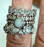 Pandora, set of 4 stackable rings