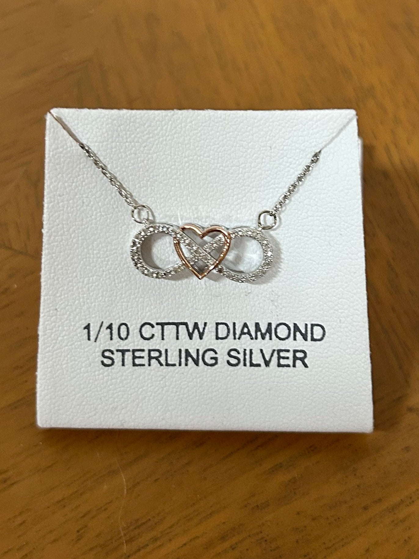 Diamond/SS Necklace