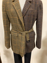Load image into Gallery viewer, Tweed Belted Jacket, Size Large
