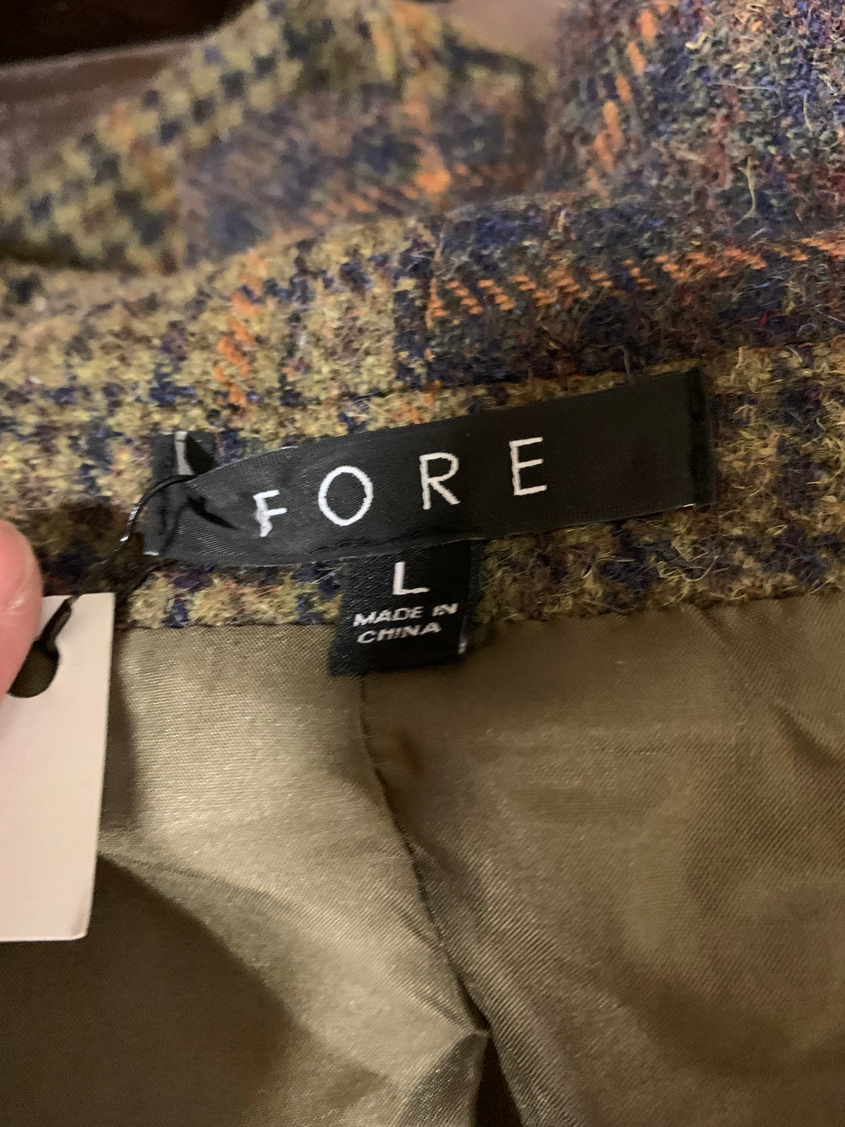 Fore, Jacket, Size Large