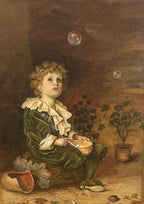 Vintage, “Bubbles”framed print, by Millais