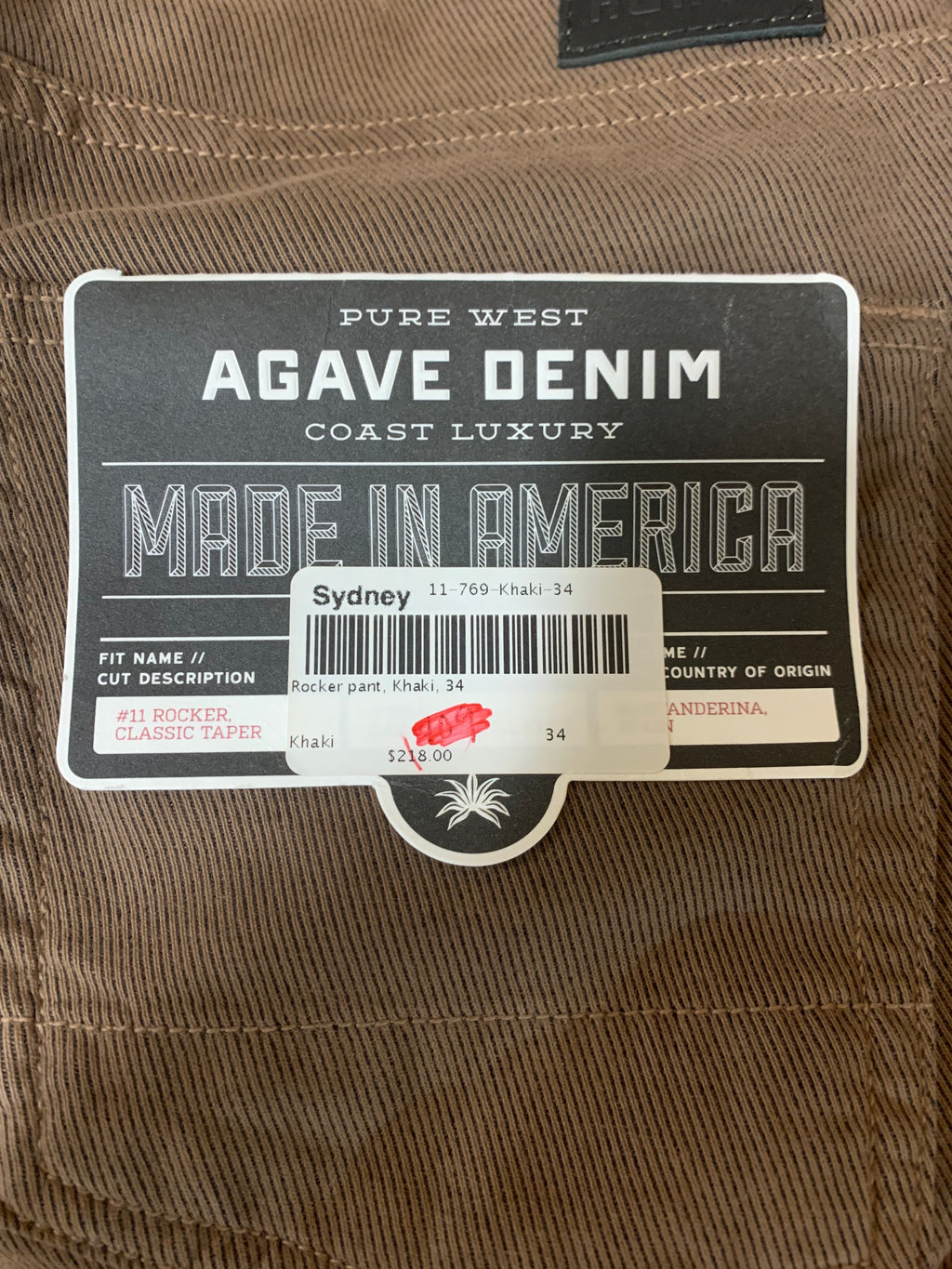 Agave, Pants, Size 34