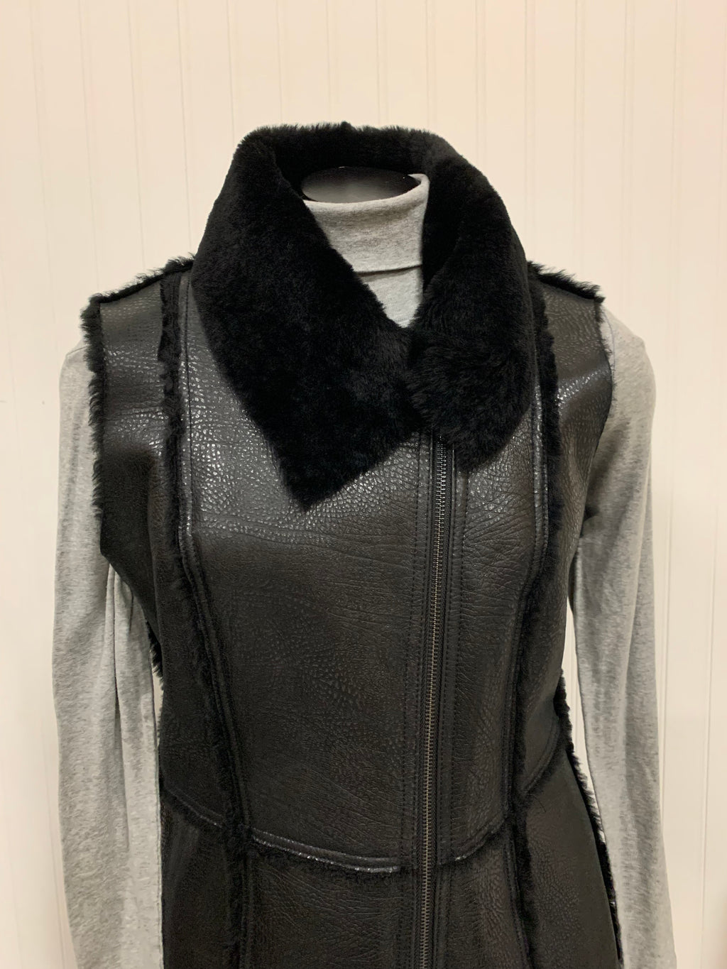 Worth, Leather Vest, Size 4