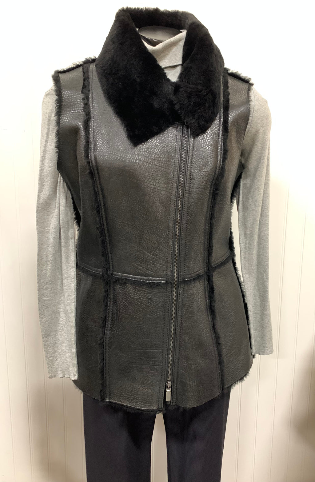 Worth, Leather Vest, Size 4