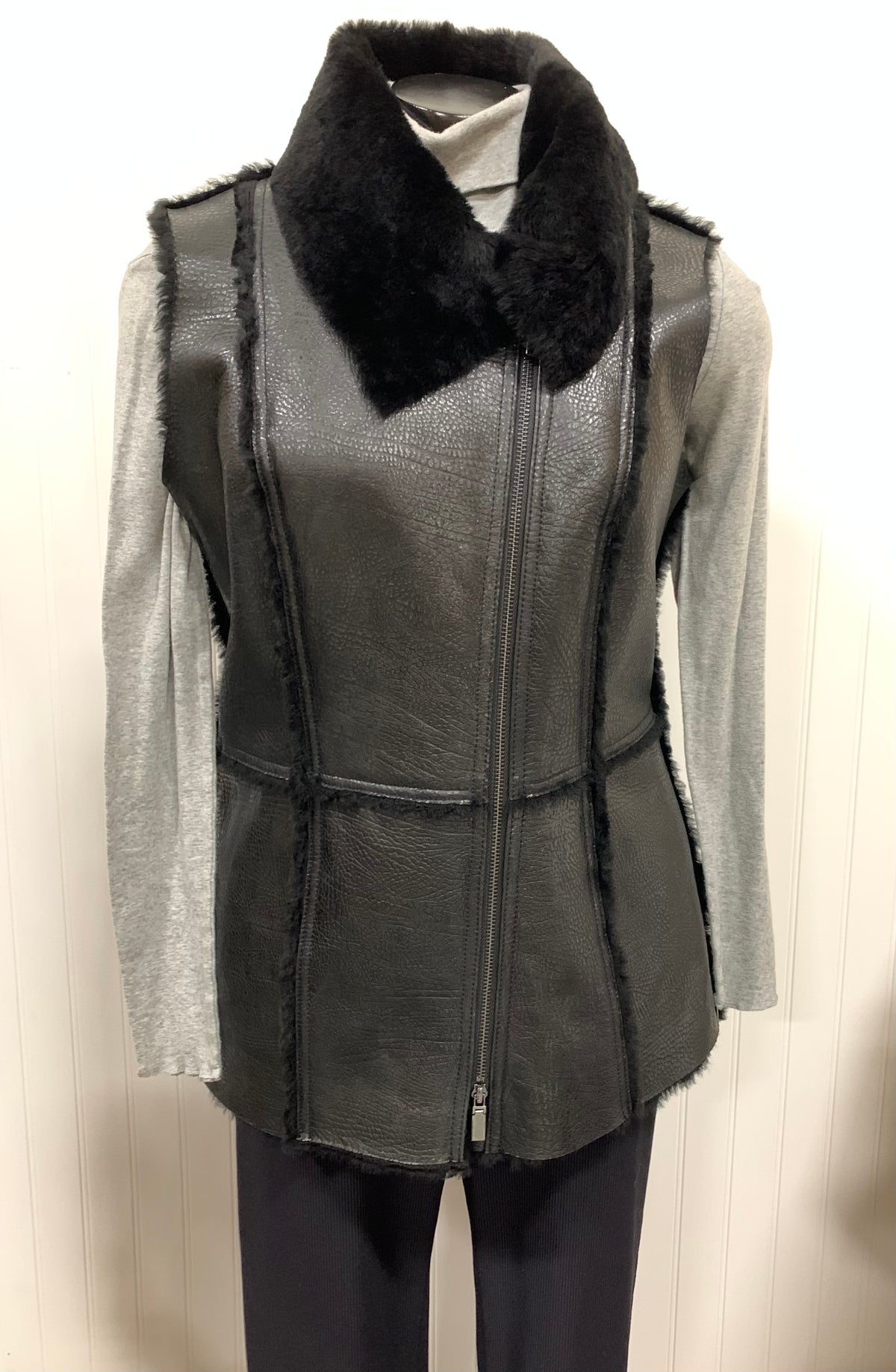 Worth, Leather Vest, Size 4