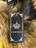 Lanshifei, fur-look vest, size 7-8
