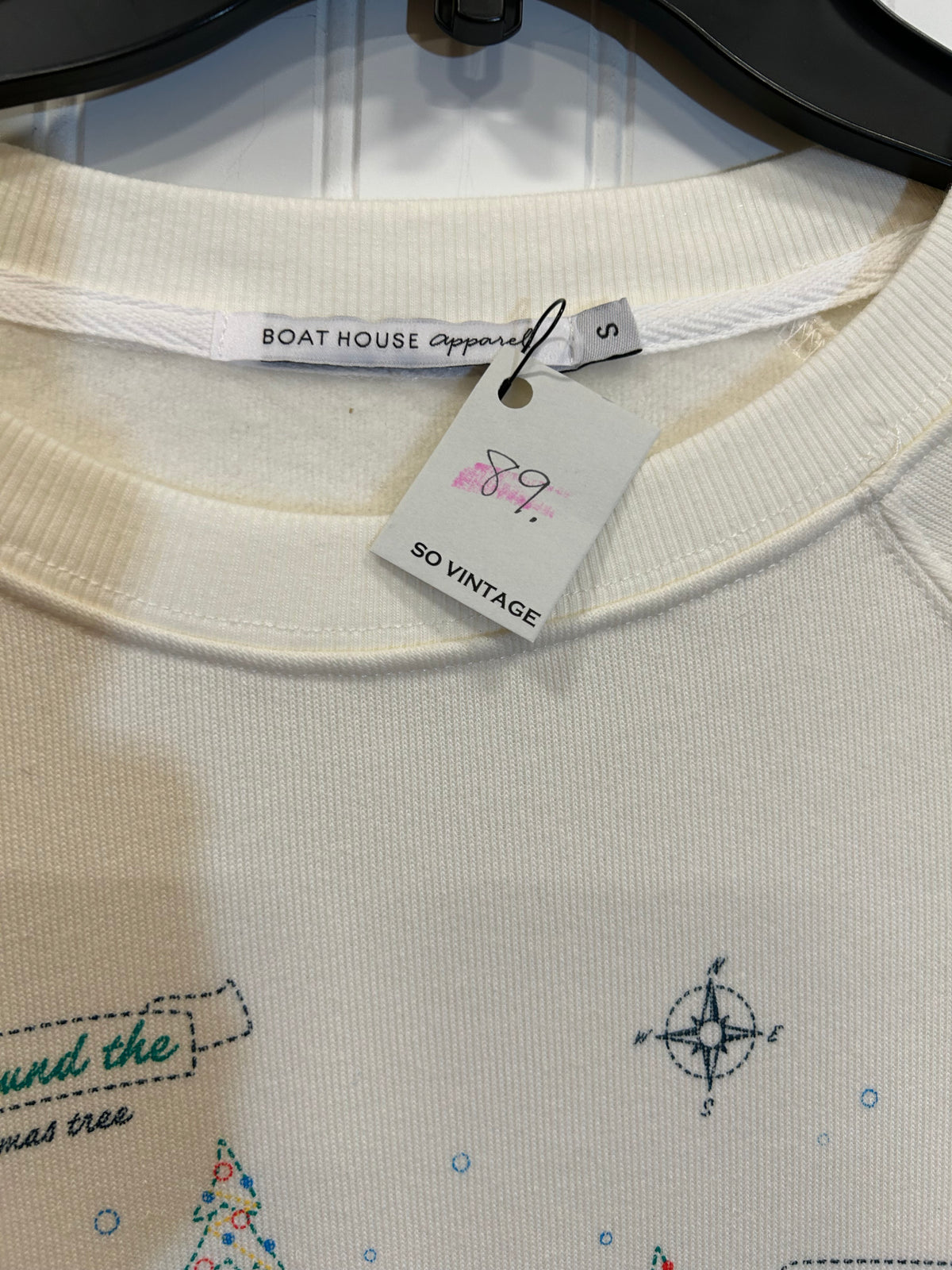 Boat House Apparel, holiday sweatshirt, size Small