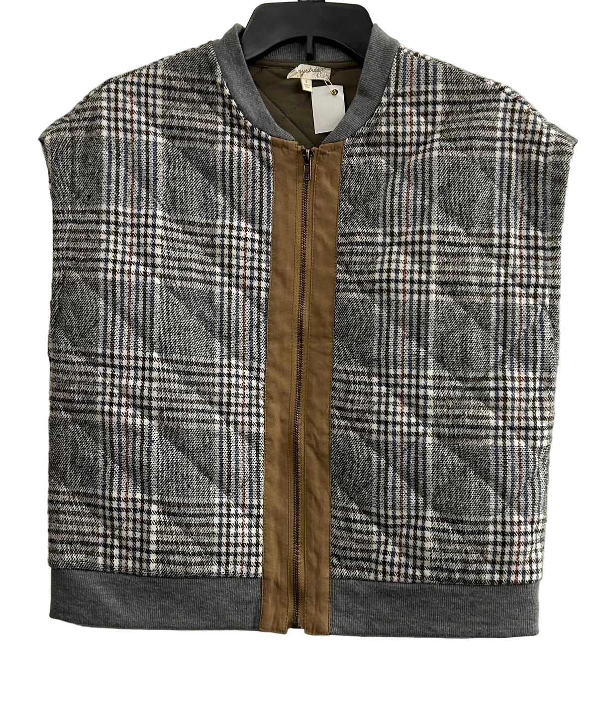 Mystree, plaid vest, size Small
