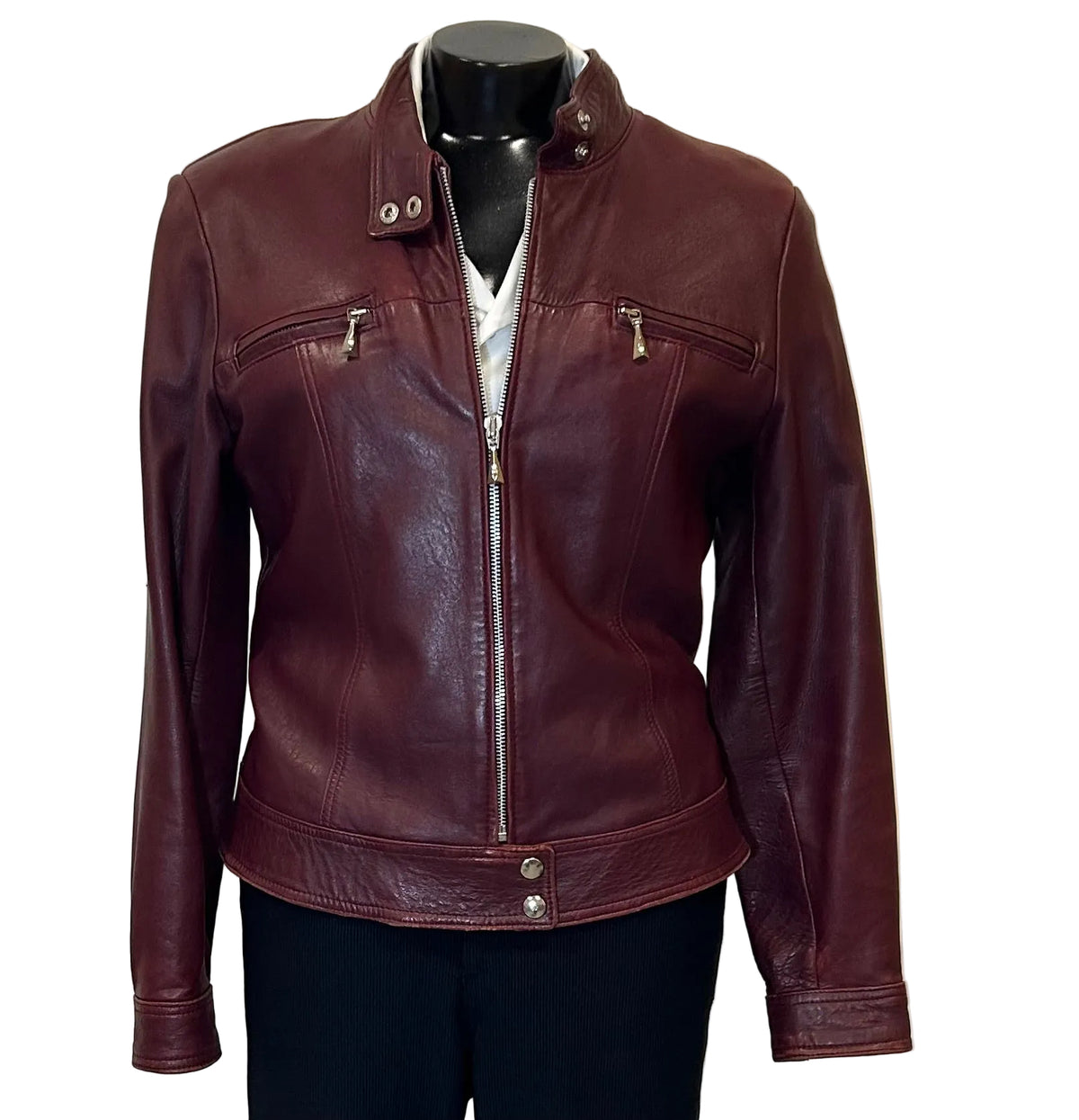 France 2 Cuir Paris, leather jacket, size 6-8