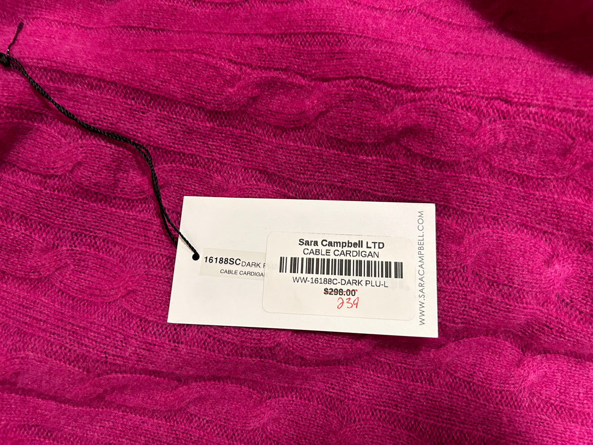Sara Campbell, Cashmere Cardigan, size Large