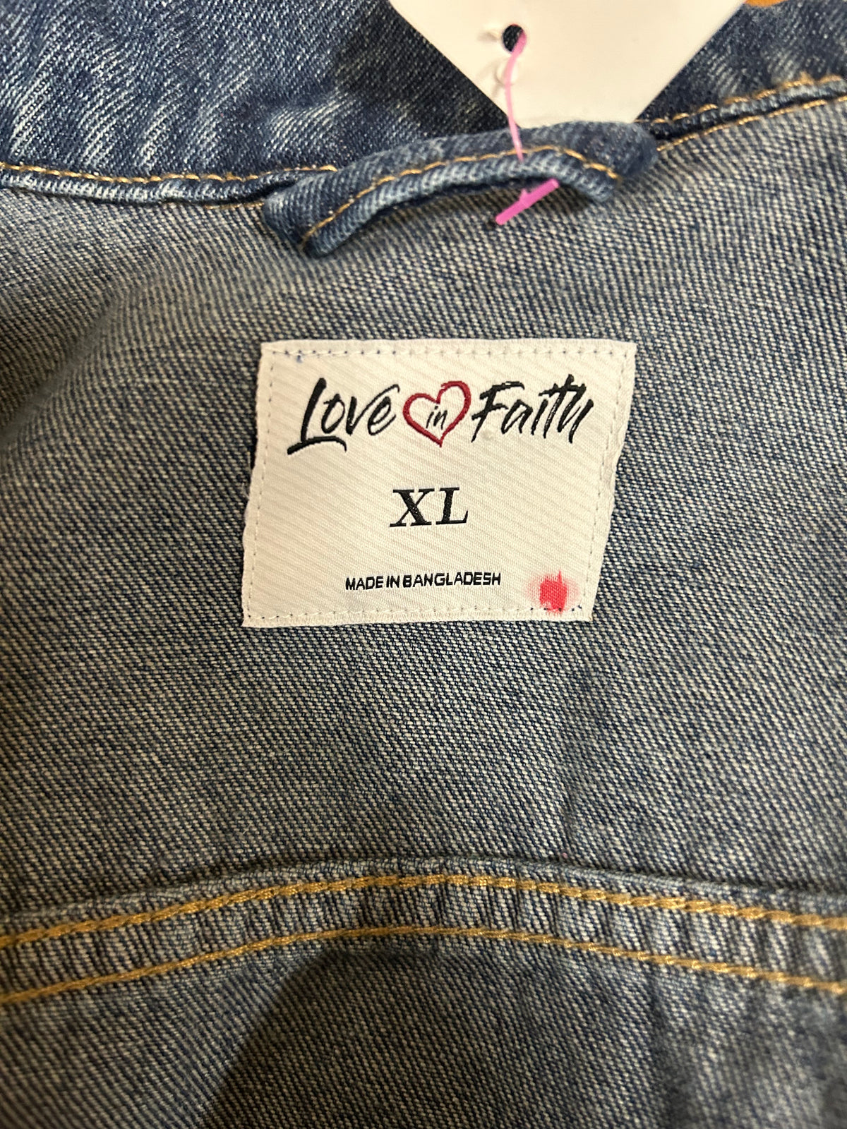 Love in Faith, Denim jacket, size XL