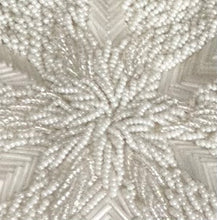 Load image into Gallery viewer, Vintage, white beaded evening bag
