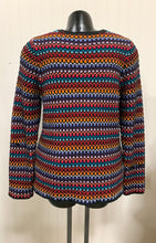 Load image into Gallery viewer, Coldwater Creek Full Zip Colorful Cardigan Size M
