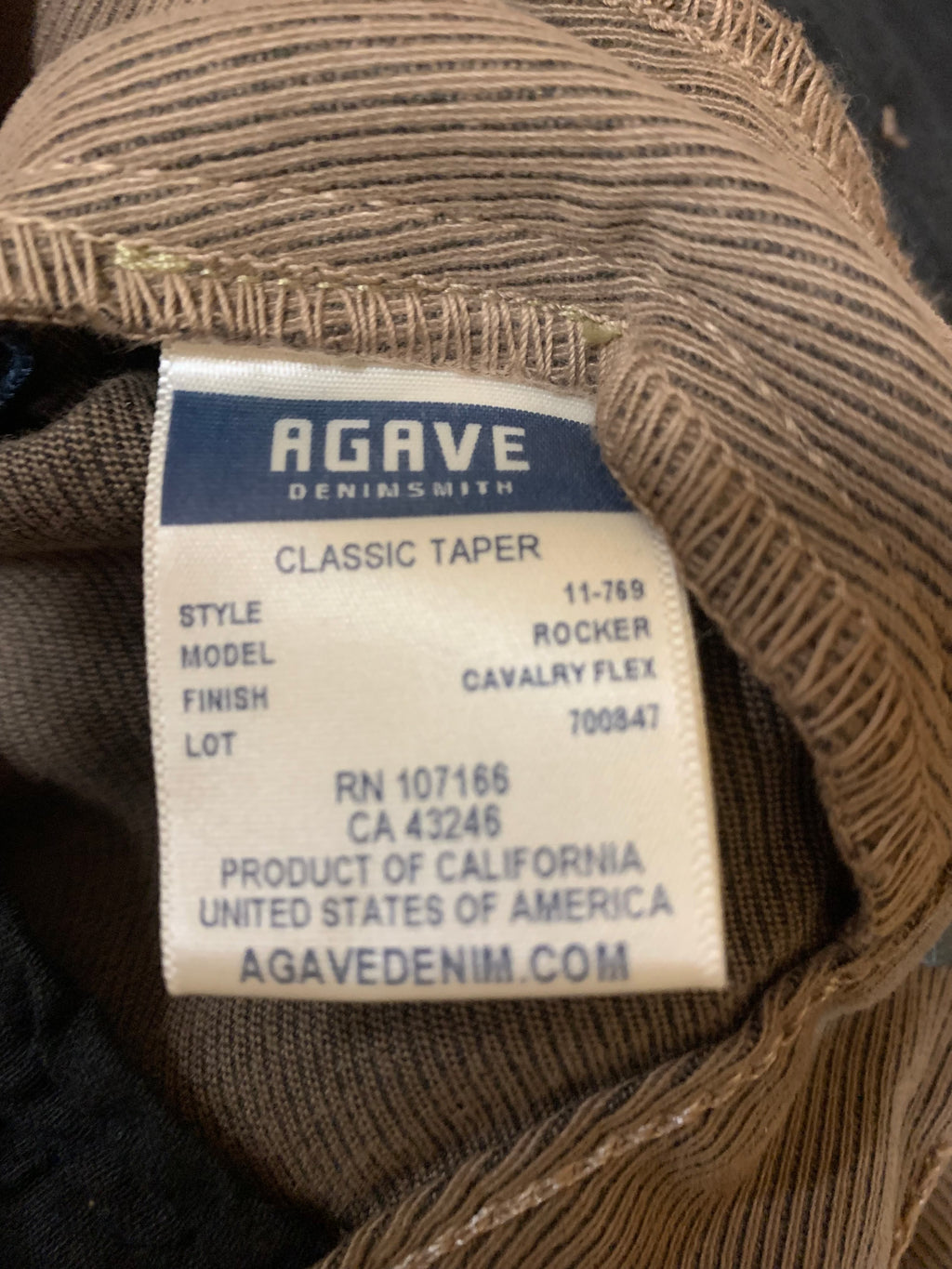 Agave, Pants, Size 34