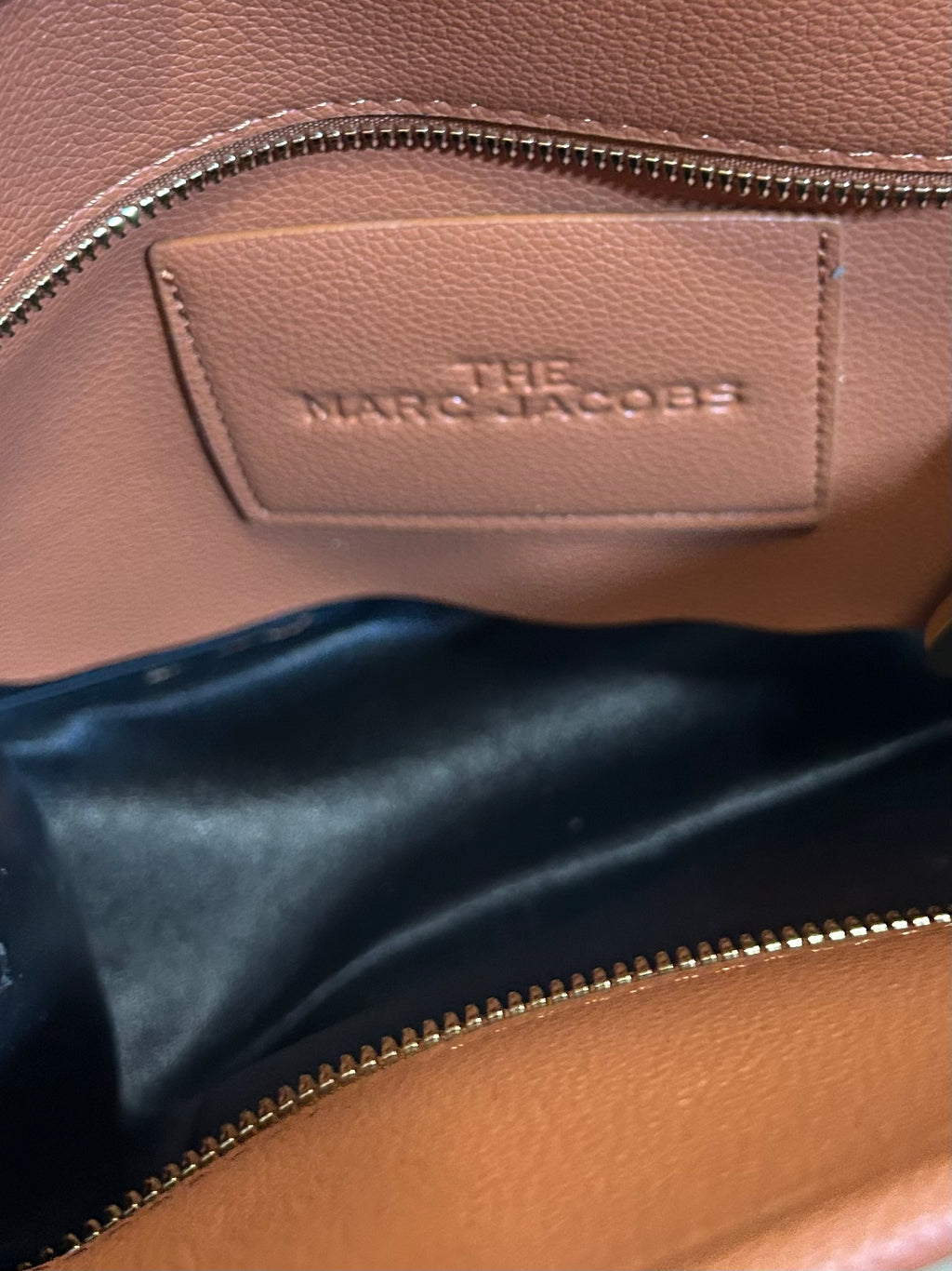 Marc Jacobs, leather tote bag, Carmel