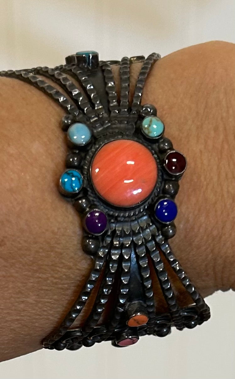 Multi-stone Cuff Bracelet