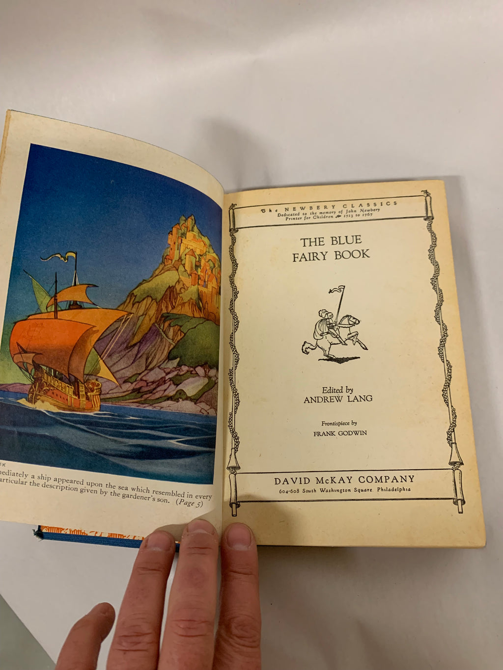 Vintage, Andrew Lang, The Blue Fairy Book
