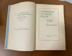 Vintage Autographed book, Tomorrow to Fresh Fields by Mary Master Needham, 1936