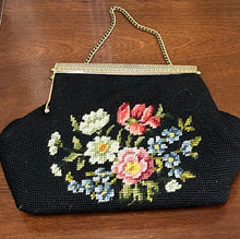 Load image into Gallery viewer, Vintage needlepoint evening bag
