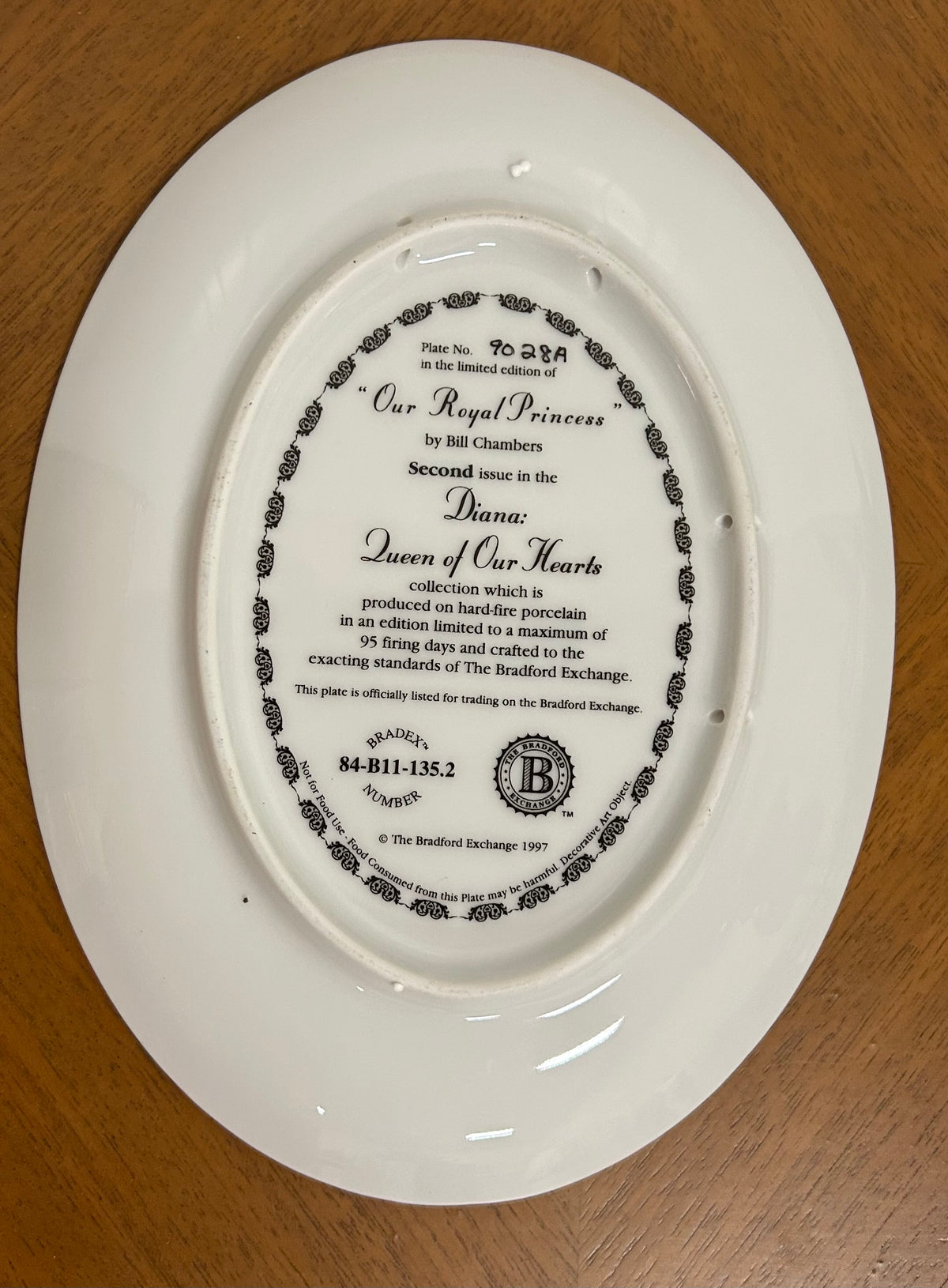 "Our Royal Princess", Princess Diana, Collector Plate