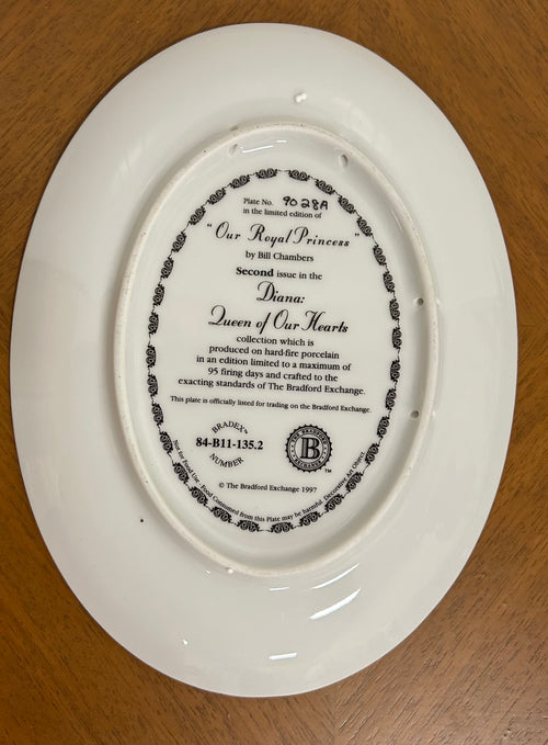 "Our Royal Princess", Princess Diana, Collector Plate