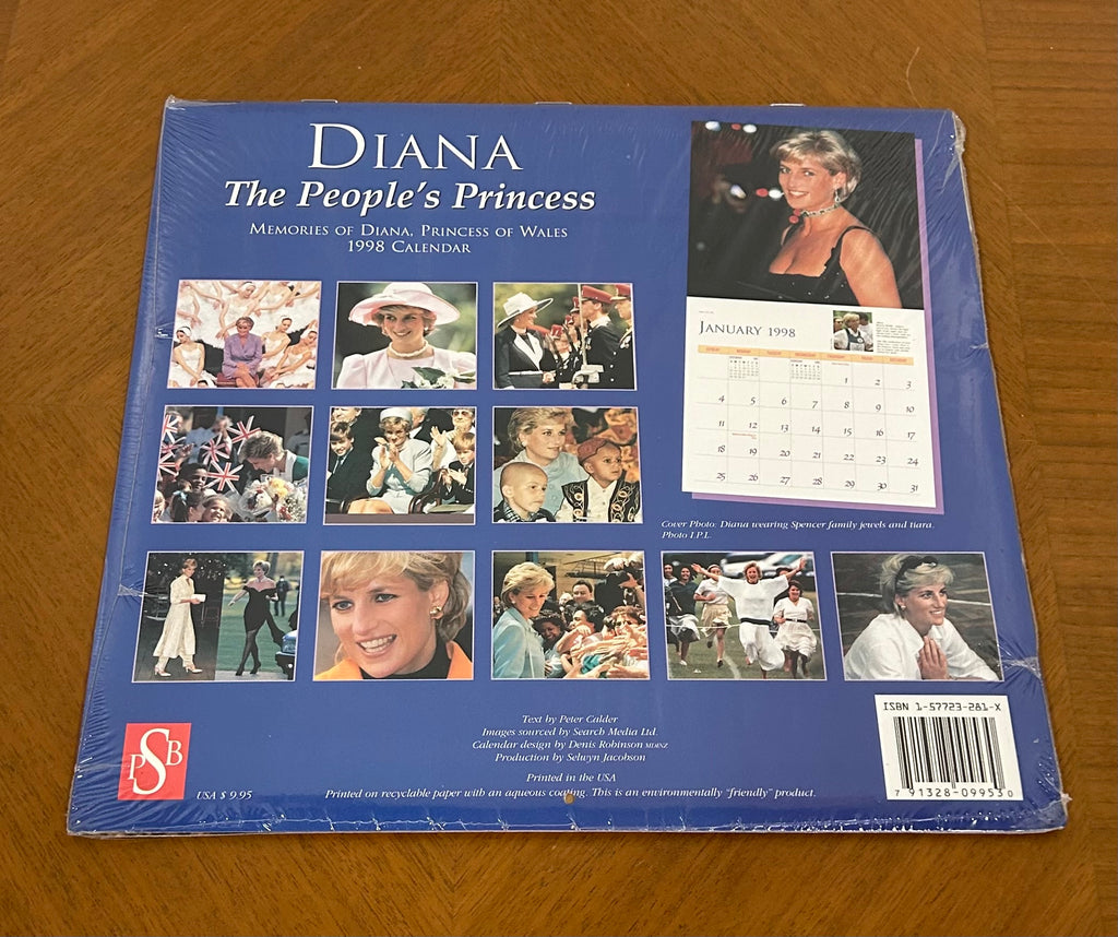 Memories of Diana- Princess of Wales: the People's Princess, Calendar