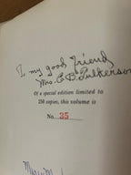 Vintage Autographed book, Tomorrow to Fresh Fields by Mary Master Needham, 1936