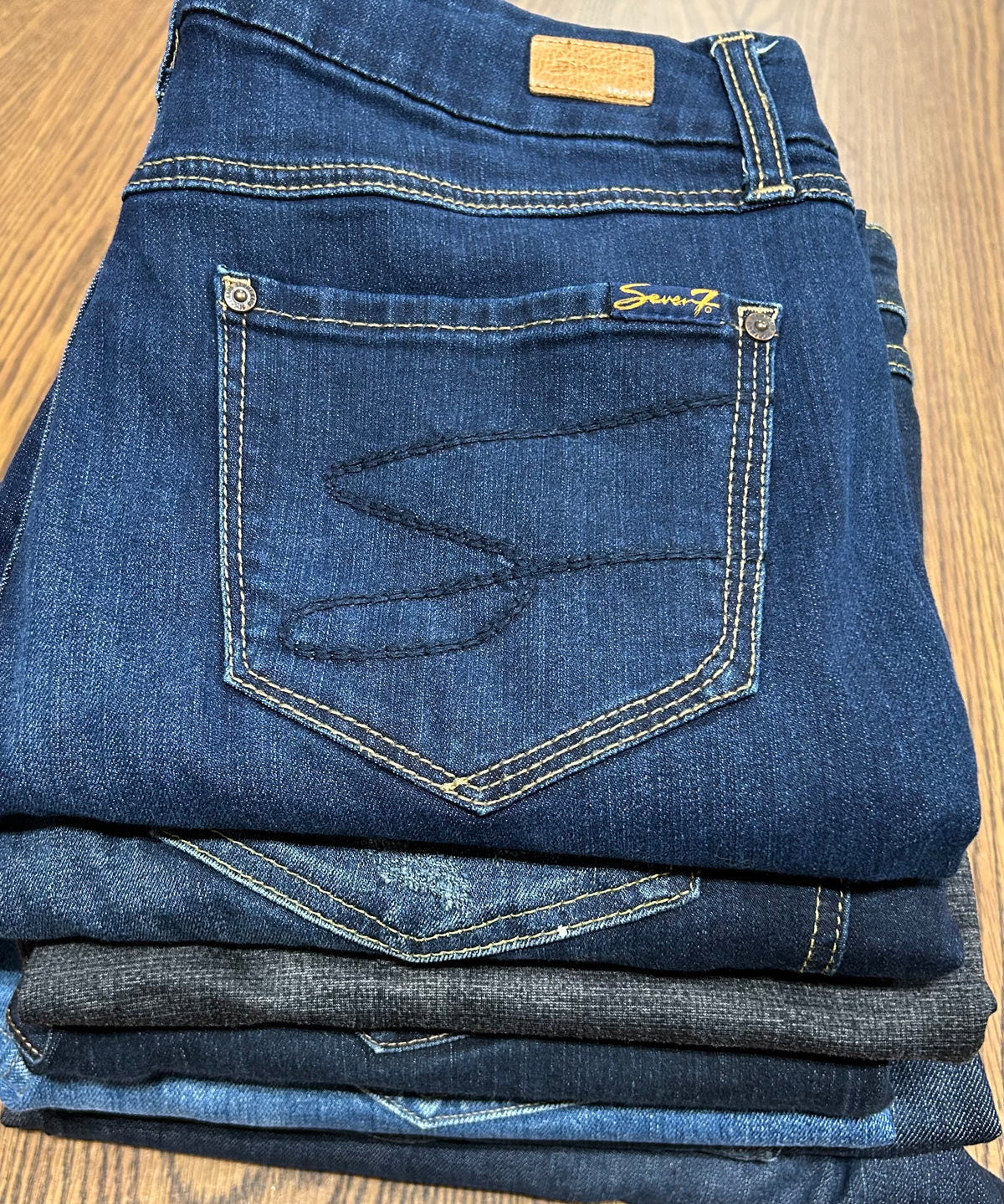 Seven7, Blue Denim Jeans, size 10