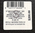 Diamond/SS Earrings