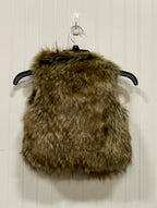 Lanshifei, fur-look vest, size 7-8
