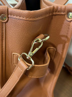 Marc Jacobs, leather tote bag, Carmel