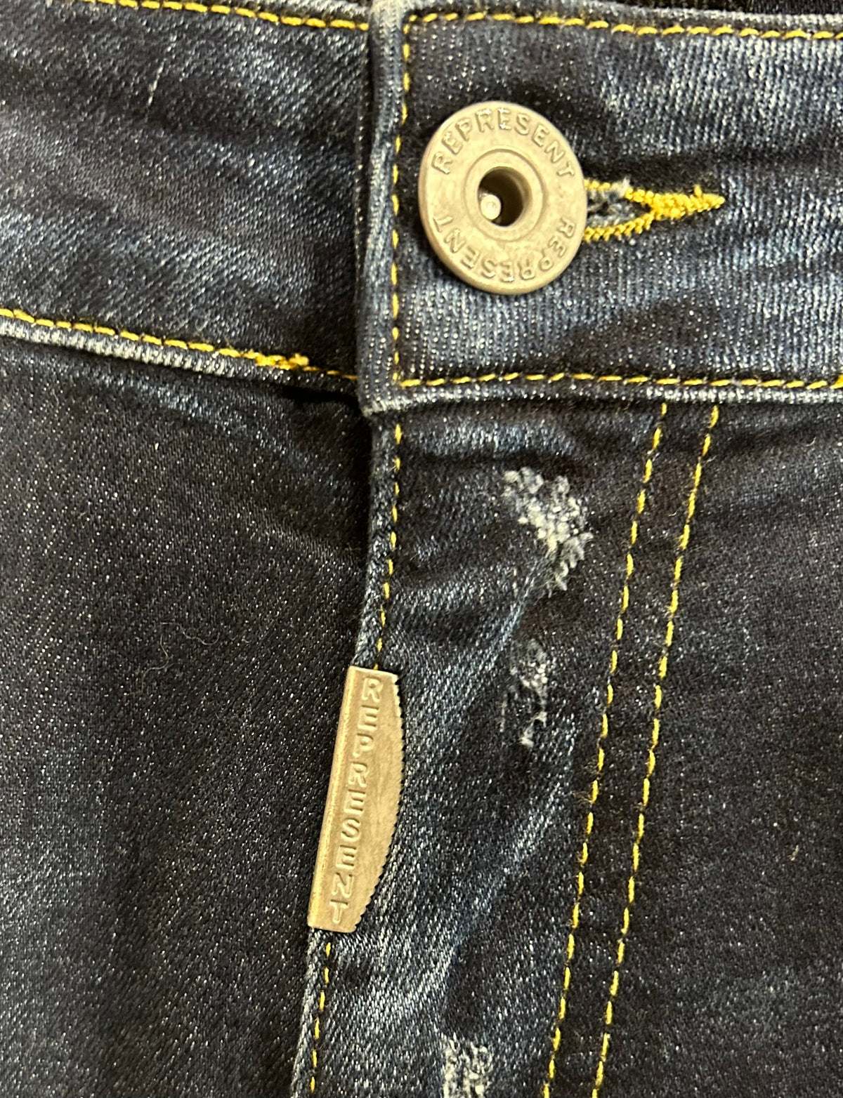 Represent, Blue Denim, Men's size 34