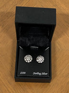 Diamond/SS Earrings