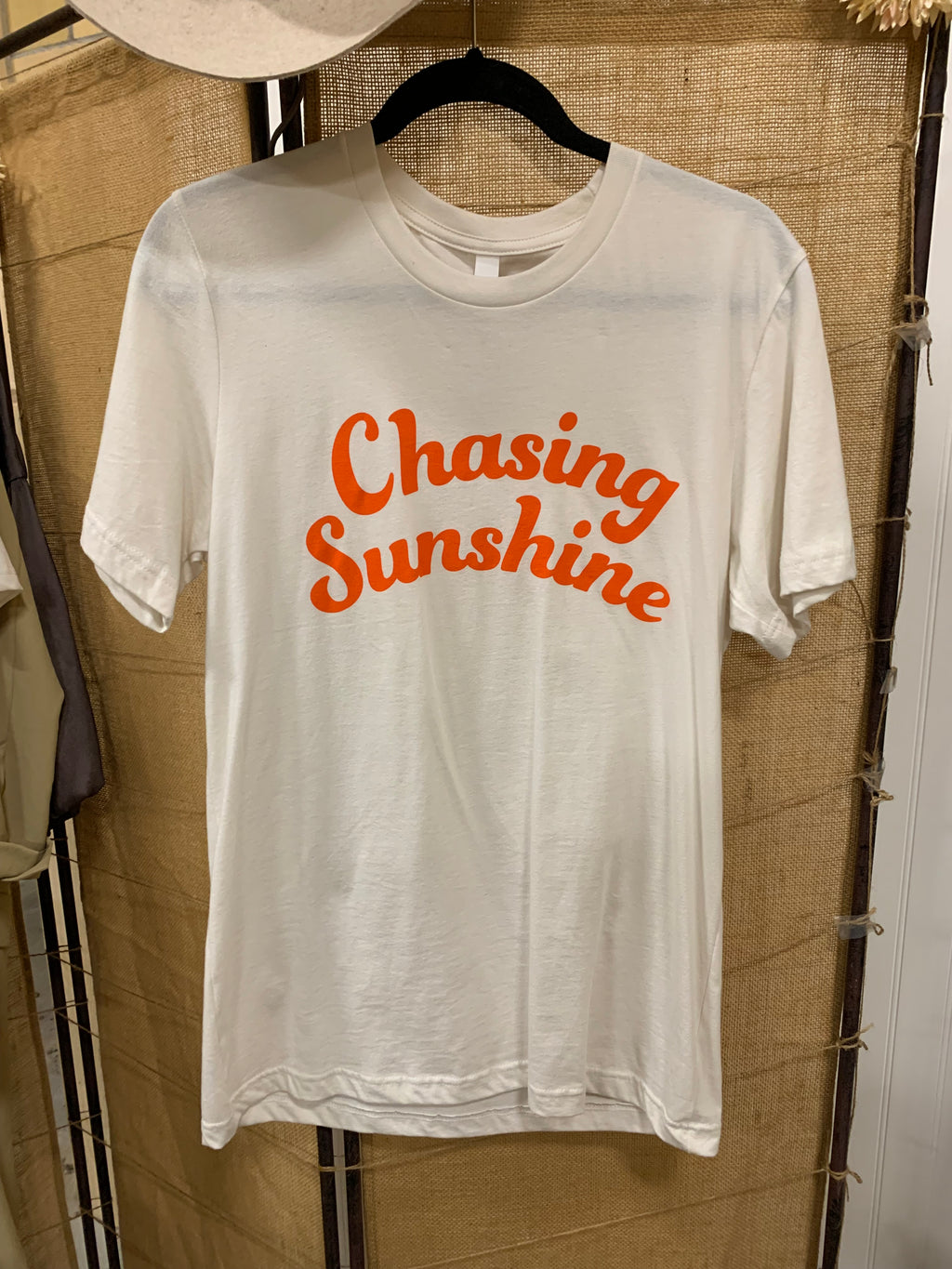 Canvas, T-Shirt,“Chasing Sunshine”, size Small