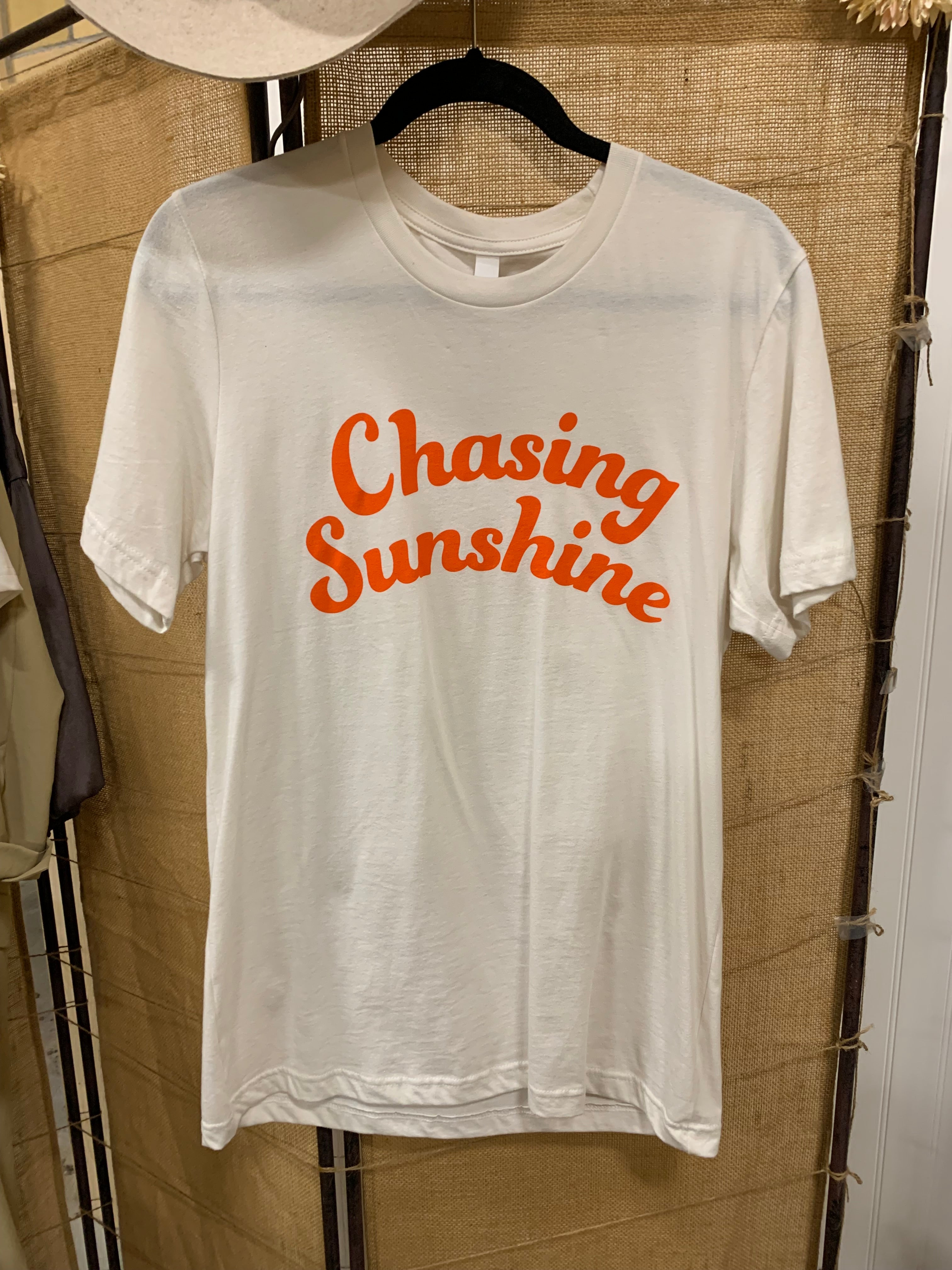 Canvas, T-Shirt,“Chasing Sunshine”, size Small