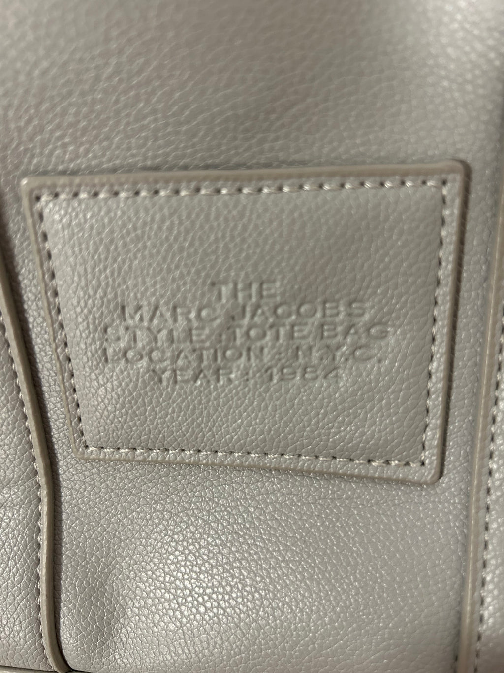Marc Jacobs, leather tote bag, Carmel