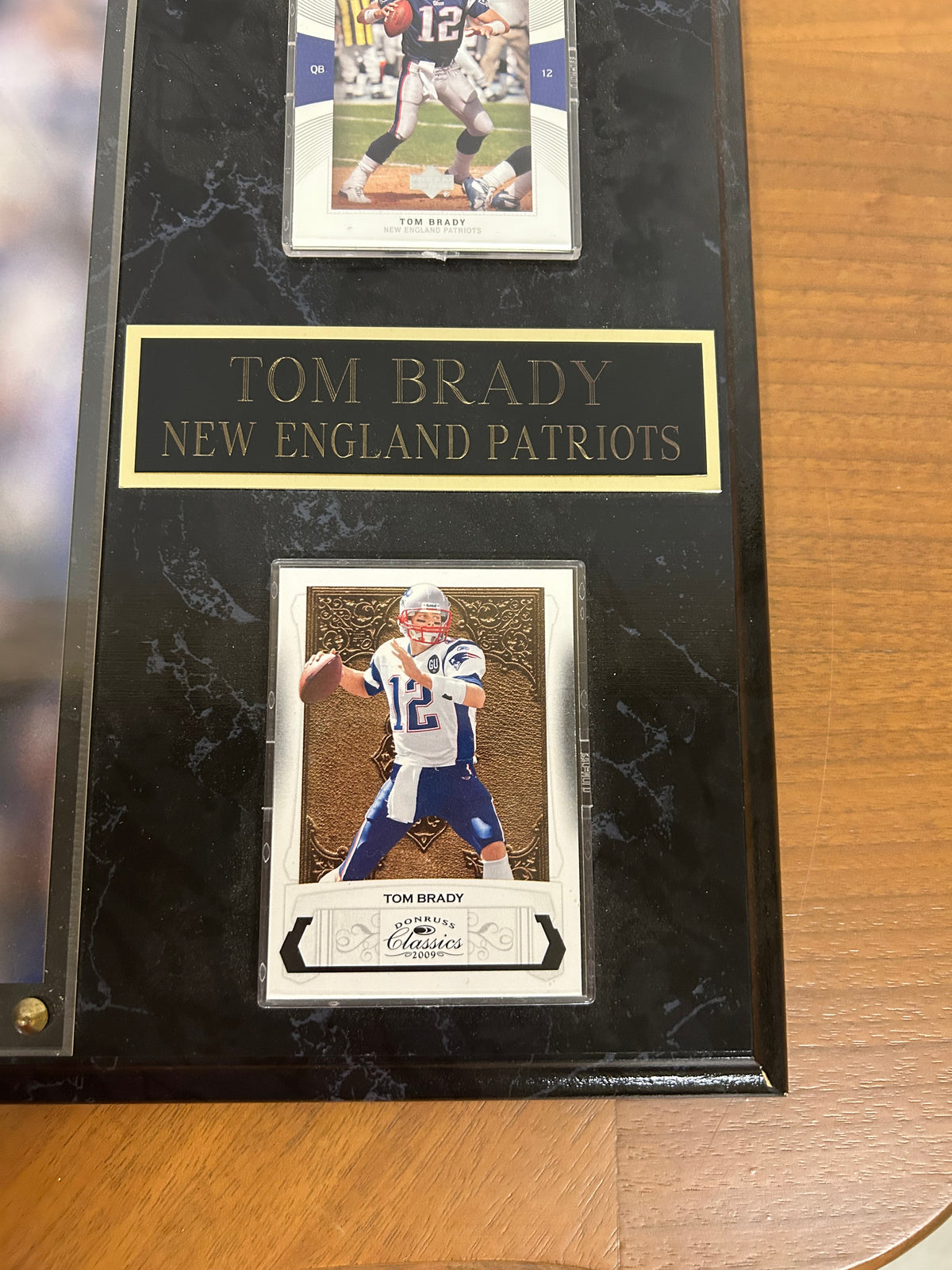 Tom Brady football plaque