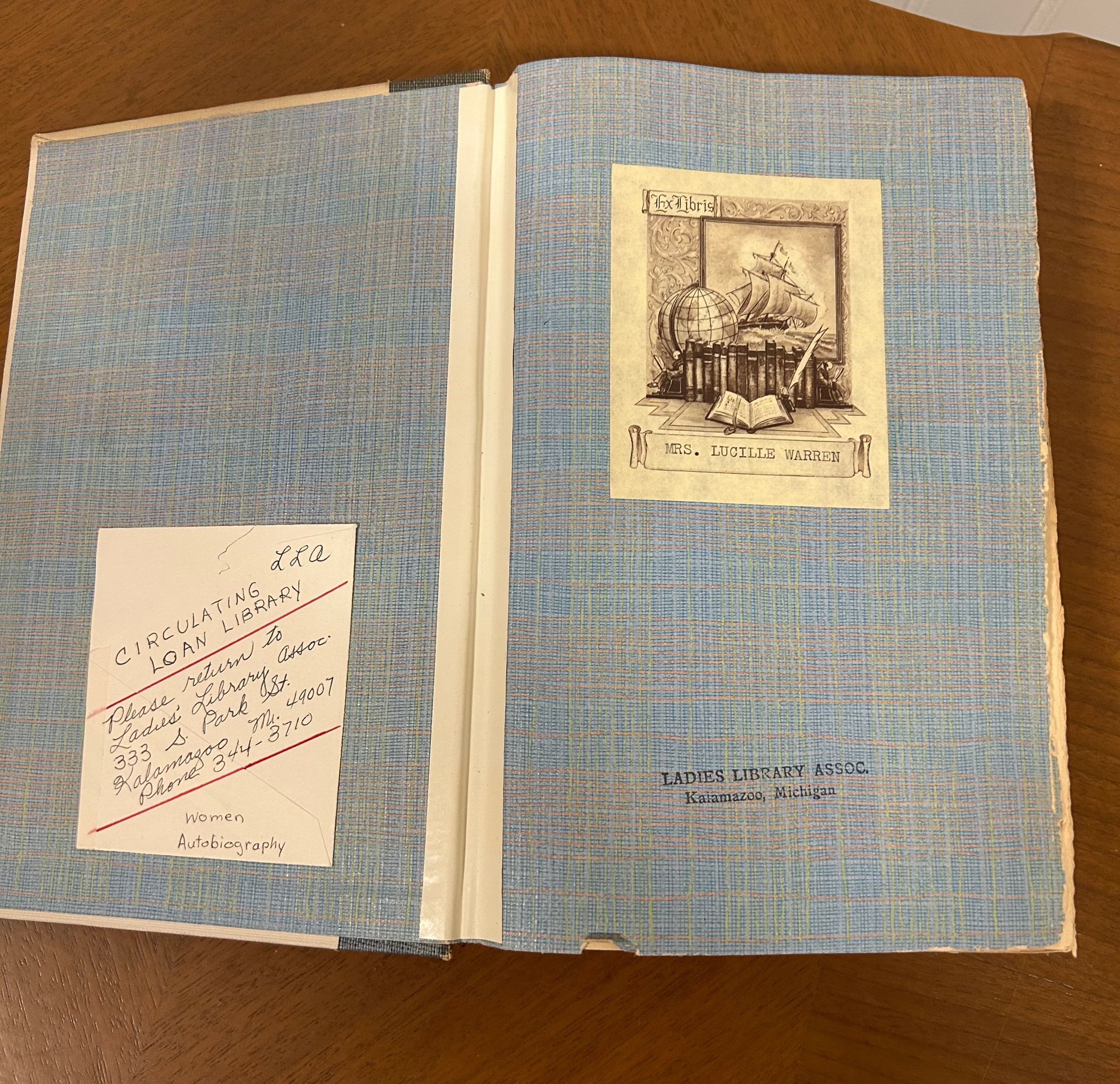Vintage Autographed book, Tomorrow to Fresh Fields by Mary Master Needham, 1936